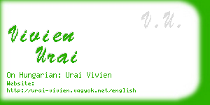 vivien urai business card